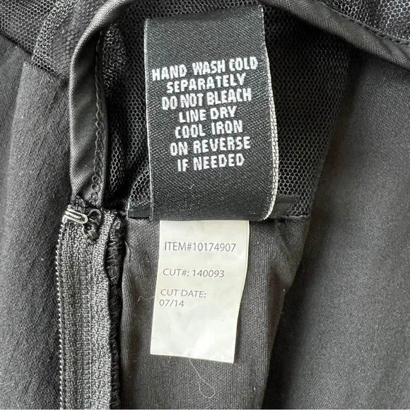 Torrid Peplum Top Womens 1X Black Mesh Polka Dot Sweetheart Gothic Retro Plus - Picture 10 of 10